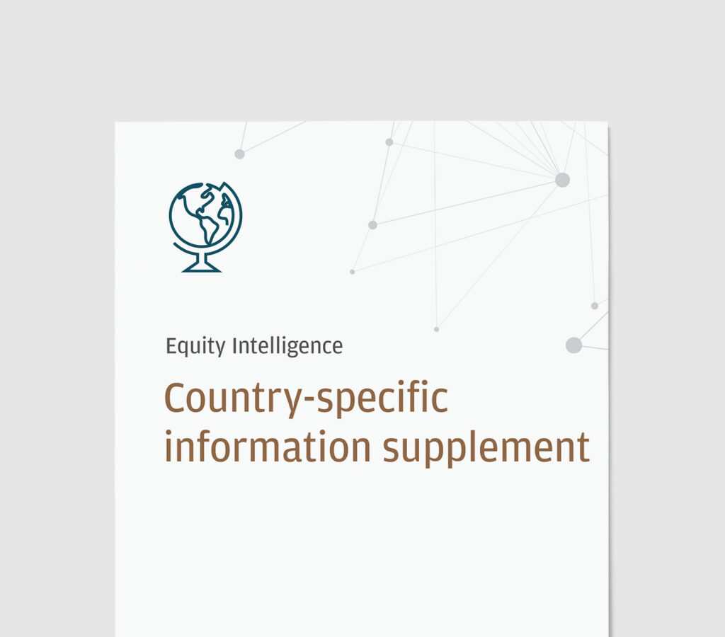 County-specific information supplement